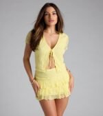 Summer Approved Ruffled Lace Mini Skort - Image 4