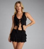Sensational Match Ruffle Mini Skort - Image 4
