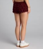 So Fab Ruffled Lace Hot Shorts - Image 6