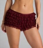 So Fab Ruffled Lace Hot Shorts - Image 7