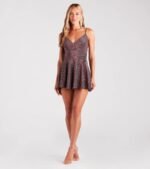 Glam Girl Era Glitter Knit Skater Romper - Image 3