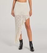 Boho Allure Ruffled Lace Midi Skirt - Image 4