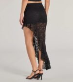 Boho Allure Ruffled Lace Midi Skirt - Image 6