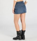 Tell Me About It Stud Mid Rise Denim Mini Skirt - Image 2