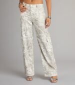Off The Radar Camouflage Straight Leg Denim Jeans - Image 2