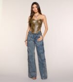 Pocket Full Of Plans Cargo Denim Jeans - Image 4
