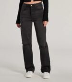 High-Rise Distressed Boyfriend Jeans - Image 11