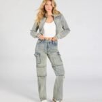 Cutie In Cargo High-Rise Denim Jeans