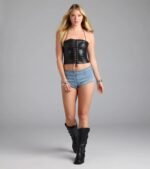 Trail Blazer Mid-Rise Denim Hot Shorts - Image 2