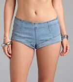 Trail Blazer Mid-Rise Denim Hot Shorts - Image 4