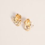Golden Bloom Statement Stud Earrings