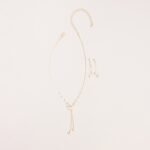Tied To Shine Necklace And Earrings Set