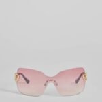 Stole Your Heart Charms Shield Sunglasses