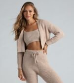 Cuddle Time Chenille Crop Cardigan - Image 2