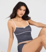 Cuddle Up Cutie Polka Dot Pajama Shorts - Image 7