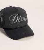 Diva Rhinestone Trucker Hat - Image 3