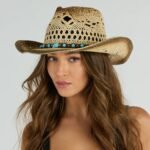 Everyday Cowgirl Colored Stone Straw Western Hat