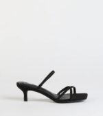 Chic Strappy Kitten Stiletto Heels - Image 2