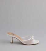 Adorable Bow Mesh Strap Stiletto Mules - Image 10