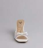 Adorable Bow Mesh Strap Stiletto Mules - Image 11