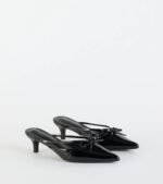 Sweetest Thing Bow Kitten Heel Mules - Image 9