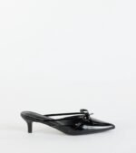 Sweetest Thing Bow Kitten Heel Mules - Image 10