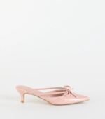 Sweetest Thing Bow Kitten Heel Mules - Image 6