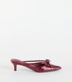 Sweetest Thing Bow Kitten Heel Mules - Image 2