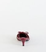 Sweetest Thing Bow Kitten Heel Mules - Image 4
