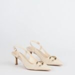 Summer Fave Linen Slingback Stiletto Pumps