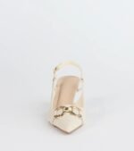 Summer Fave Linen Slingback Stiletto Pumps - Image 3