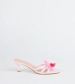 Vacay Ready Flower Strap Stiletto Mules - Image 6