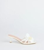 Vacay Ready Flower Strap Stiletto Mules - Image 2