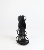 Whimsically Chic Butterfly Rhinestone Block Heels - Image 3