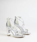 Whimsically Chic Butterfly Rhinestone Block Heels - Image 5