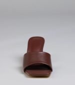 Chic Flair Square Toe Block Heel Mules - Image 3