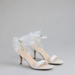 Sweet And Chic Tulle Bow Kitten Heels