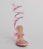 Mythical Babe Butterfly Rhinestone Spiral Stiletto Heels - Image 11