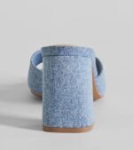 Denim Diva Square Toe Block Heels - Image 4