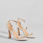 Dazzling Chic Strappy Faux Leather Block Heels