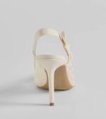 Sweet Cuties Lace Slingback Stiletto Pumps - Image 4