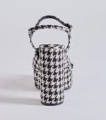 Style Icon Houndstooth Platform Knot Block Heels - Image 4