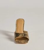 Striking Chic Snake Print Stiletto Mules - Image 3