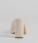 Cute Vibes Bow Platform Knit Mules - Image 8