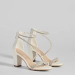 Love To Sparkle Rhinestone Strap Block Heels