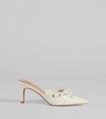 Sweetest Gift Closed Toe Bow Stiletto Pumps - Image 6