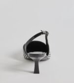 Pattern Play Houndstooth Sling-Back Kitten Heel Pumps - Image 4