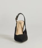 Classically Chic Buckle Slingback Pumps - Image 3