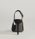 Classically Chic Buckle Slingback Pumps - Image 4