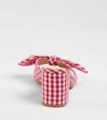Cutesy Babe Gingham Bow Strap Mules - Image 4